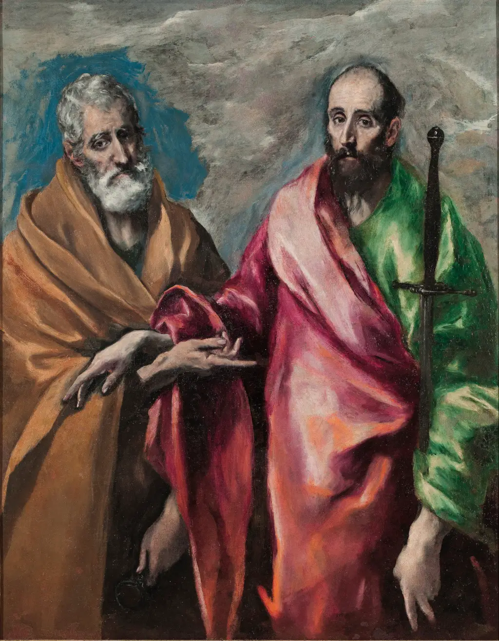 Saint Peter and Saint in Detail Paul El Greco